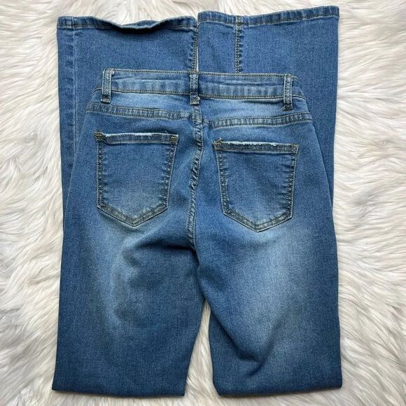 SHEIN Flare Jeans Medium Wash Size XS - Picture 3 of 3